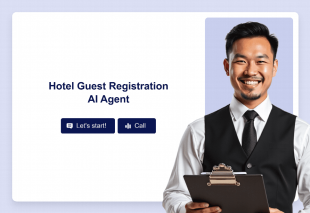 Hotel Guest Registration AI Agent Template Thumbnail Image