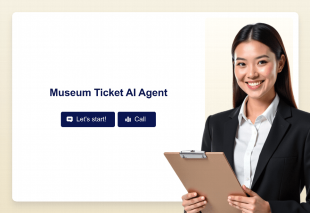 Museum Ticket AI Agent Template Thumbnail Image