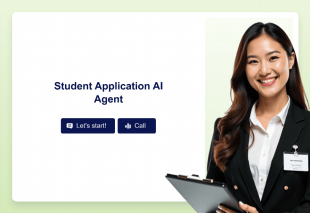 Student Application AI Agent Template Thumbnail Image