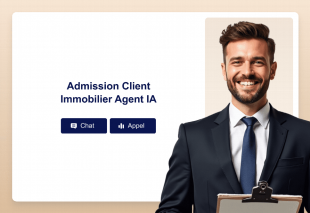 Admission Client Immobilier Agent IA Template Thumbnail