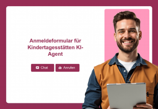 Anmeldeformular für Kindertagesstätten KI-Agent Template Thumbnail