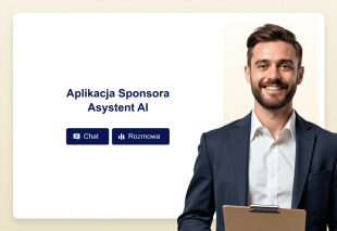 Aplikacja Sponsora Asystent AI Template Thumbnail