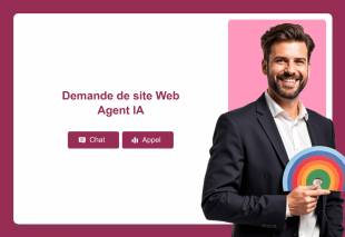 Demande de site Web Agent IA Template Thumbnail