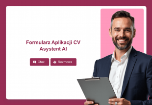 Formularz Aplikacji CV Asystent AI Template Thumbnail