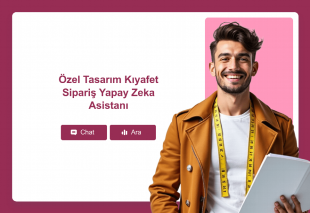 Özel Tasarım Kıyafet Sipariş Yapay Zeka Asistanı Template Thumbnail