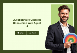 Questionnaire Client de Conception Web Agent IA Template Thumbnail