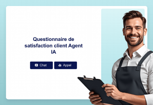 Questionnaire de satisfaction client Agent IA Template Thumbnail