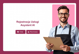 Rejestracja Usługi Asystent AI Template Thumbnail