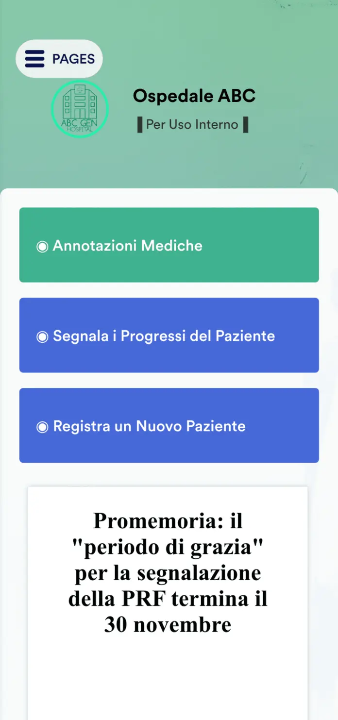 App per Annotazioni Mediche