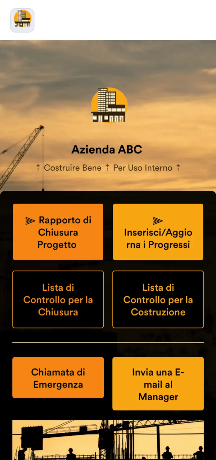 App per Impresa Edile