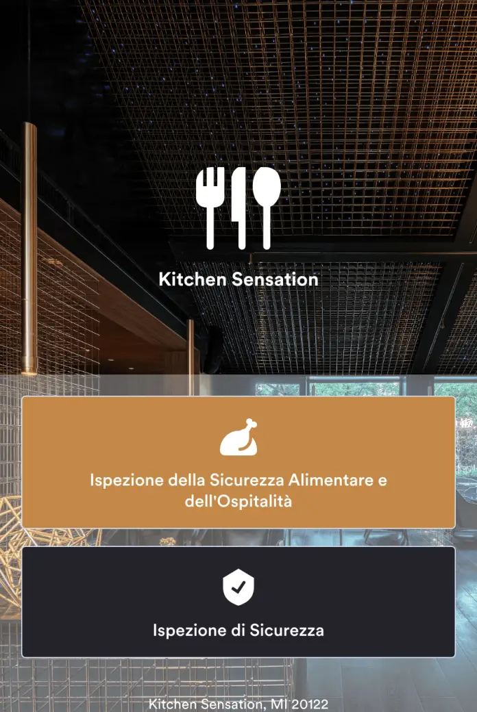 App per Ispezione Ristoranti