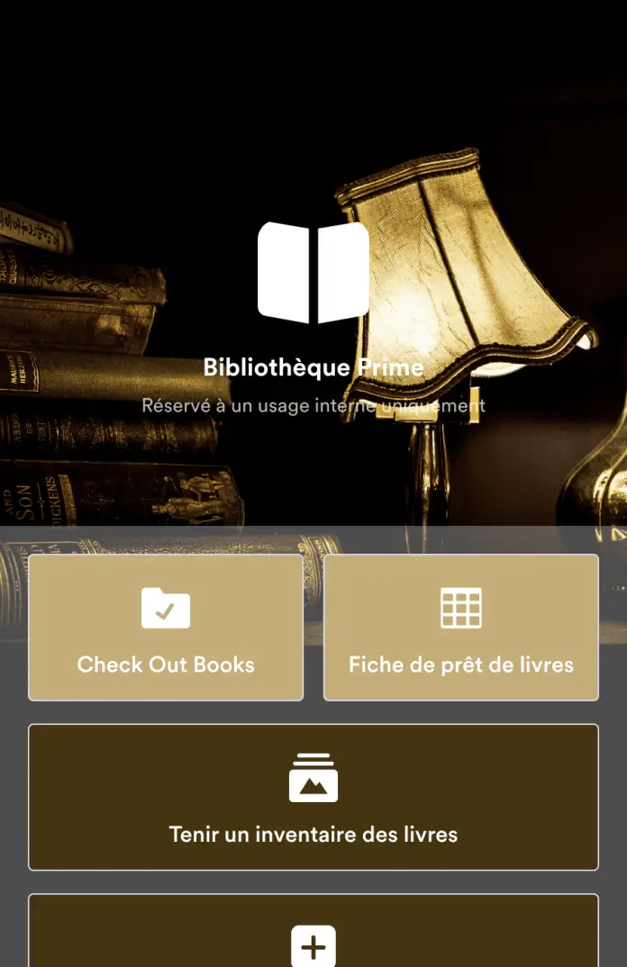 Application de gestion de bibliothèque