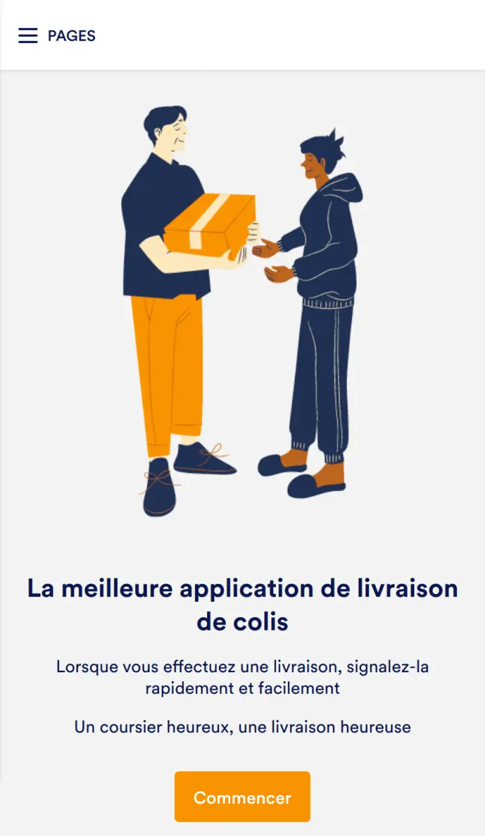 Application de livraison de colis