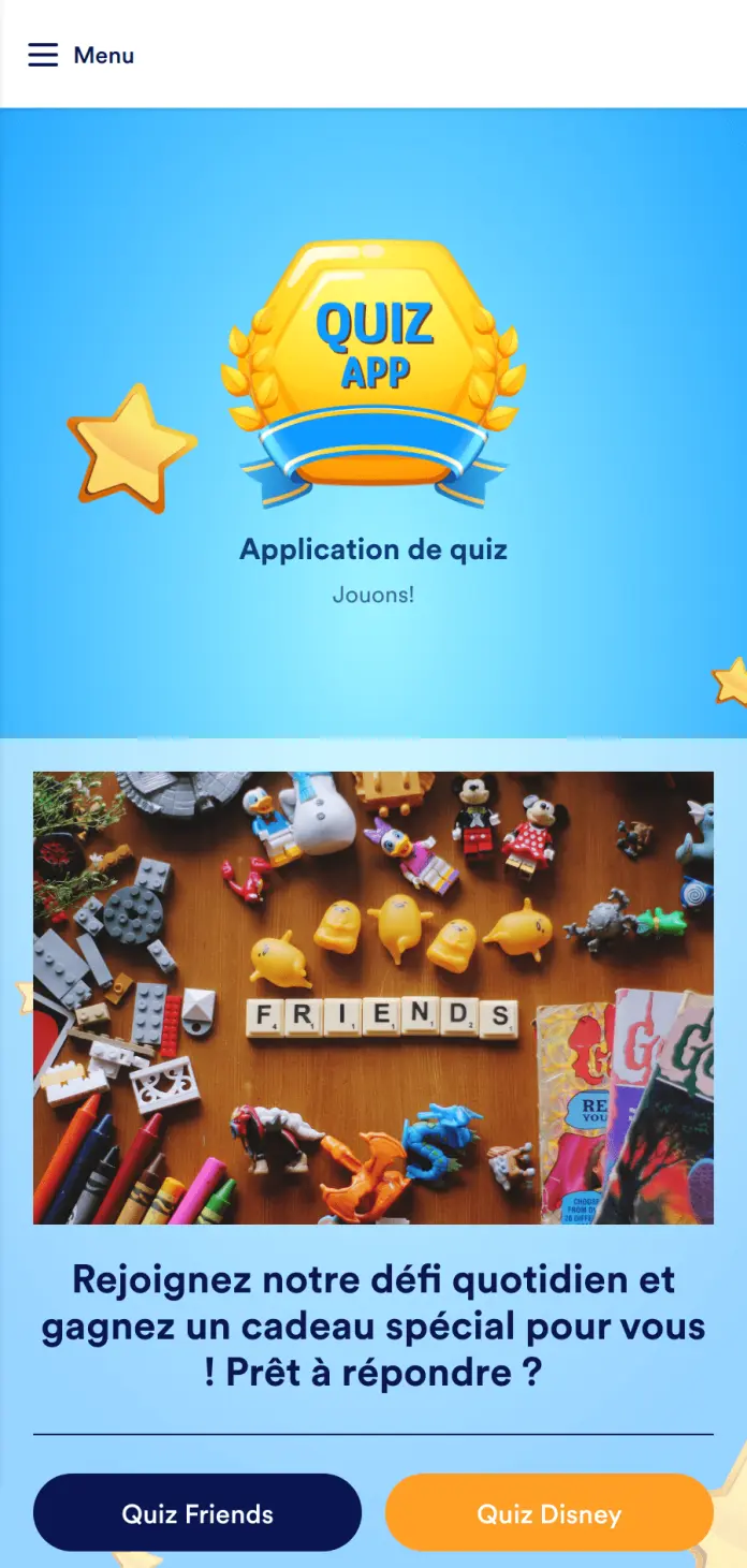 Application de Quiz