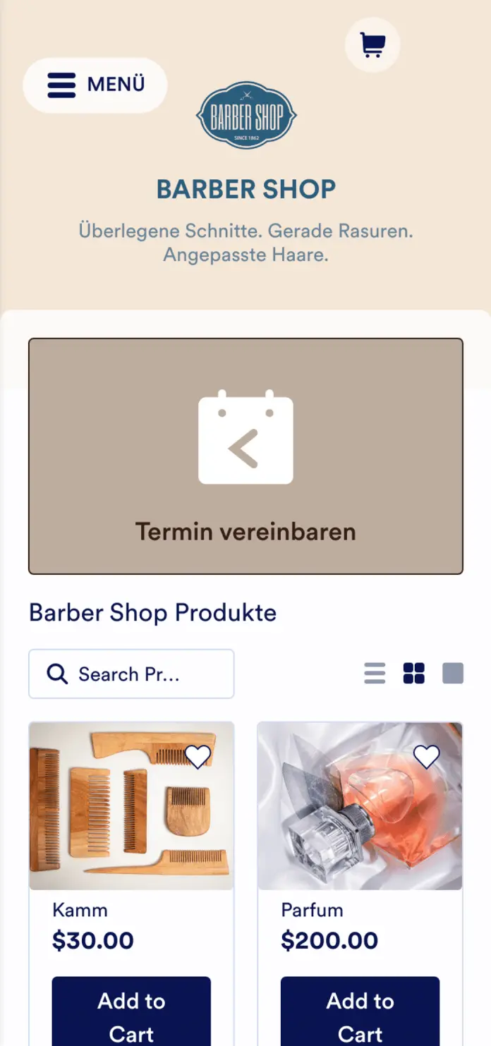 Barber Shop App