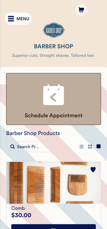 Barber Shop App Template