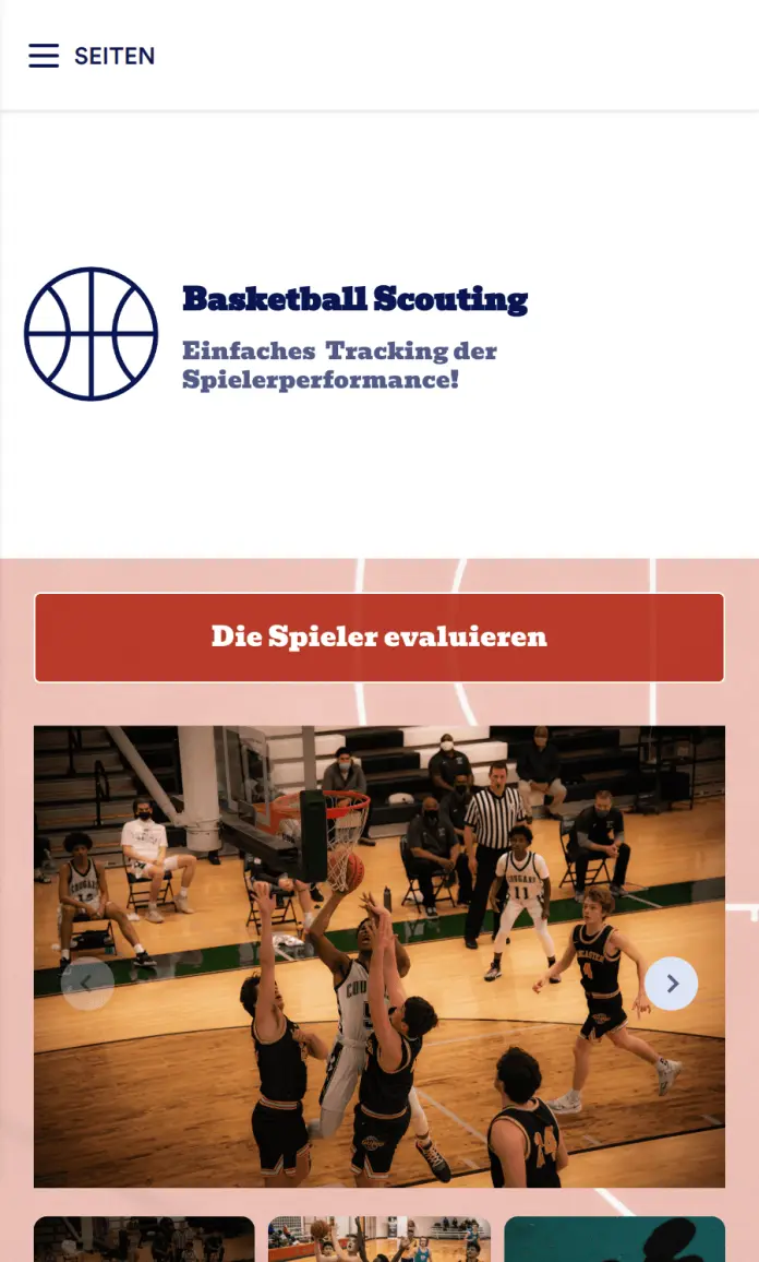 Basketball Athleten Scouting App