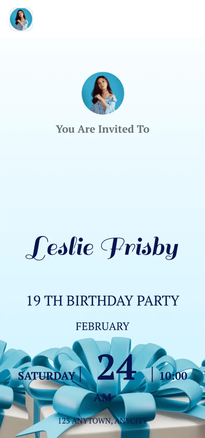 Birthday Invitation App