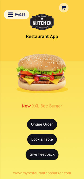 Burger Restaurant App Template