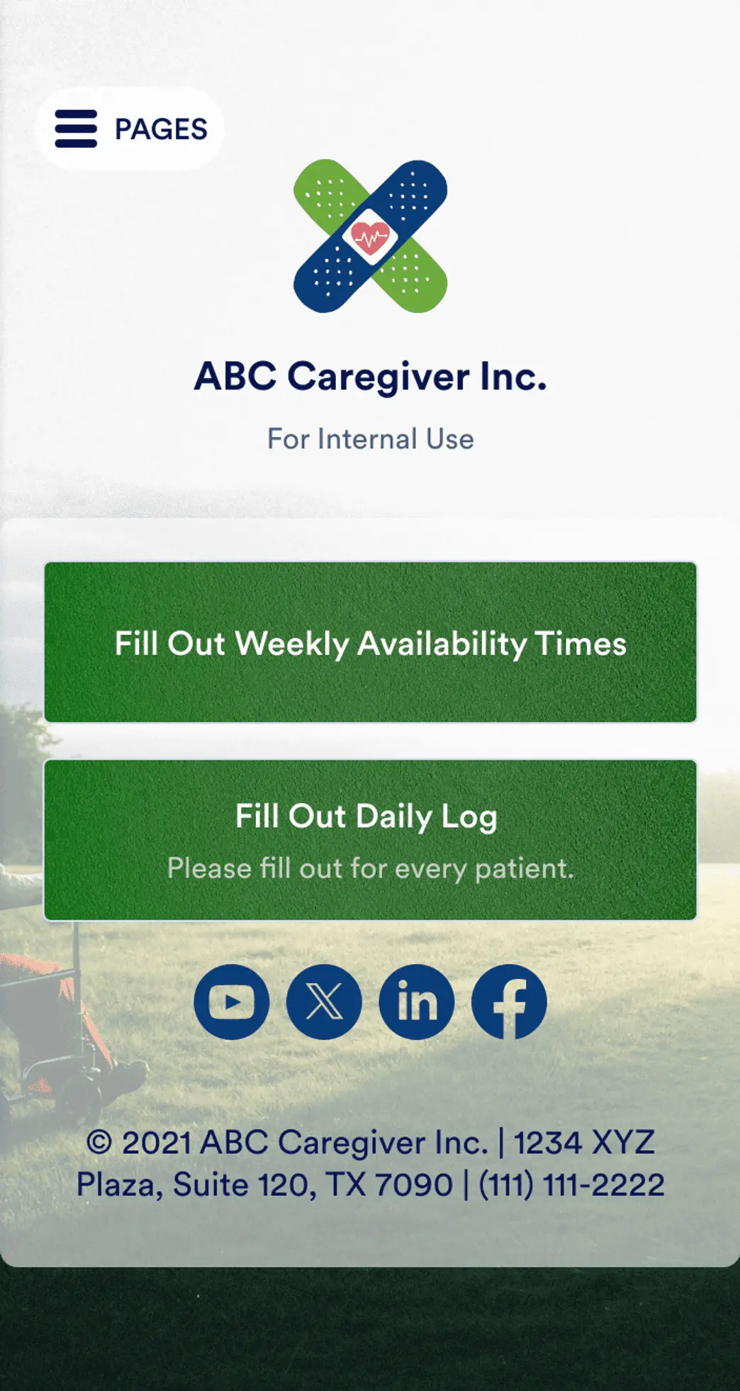 Caregiver Daily Log App