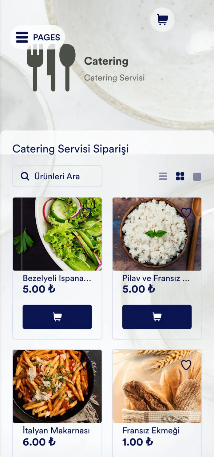 Catering Uygulaması