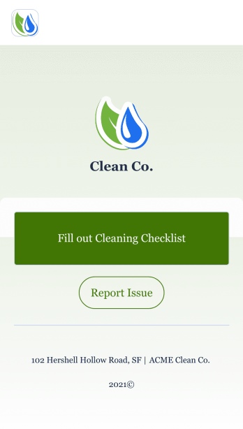 Cleaning Inspection Checklist App Template