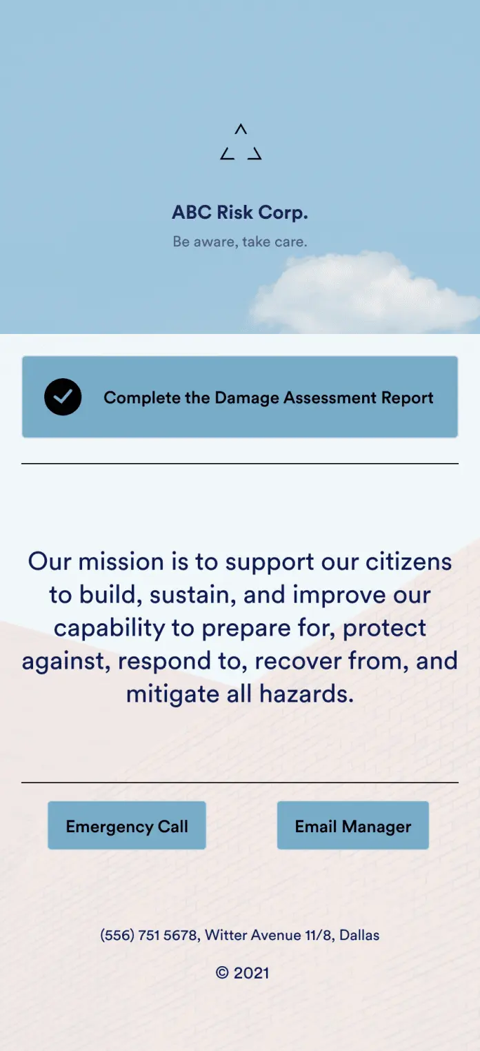 Damage Assessment App