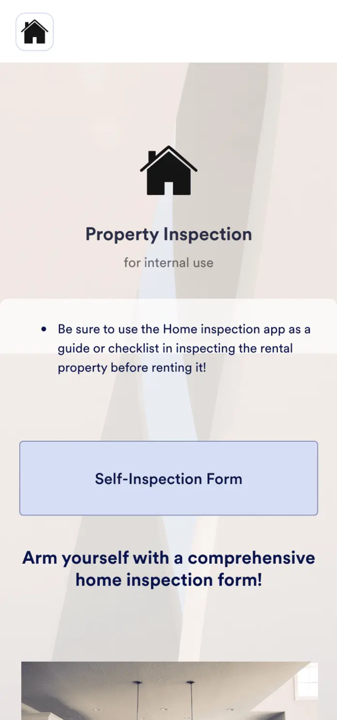 DIY Home Inspection App