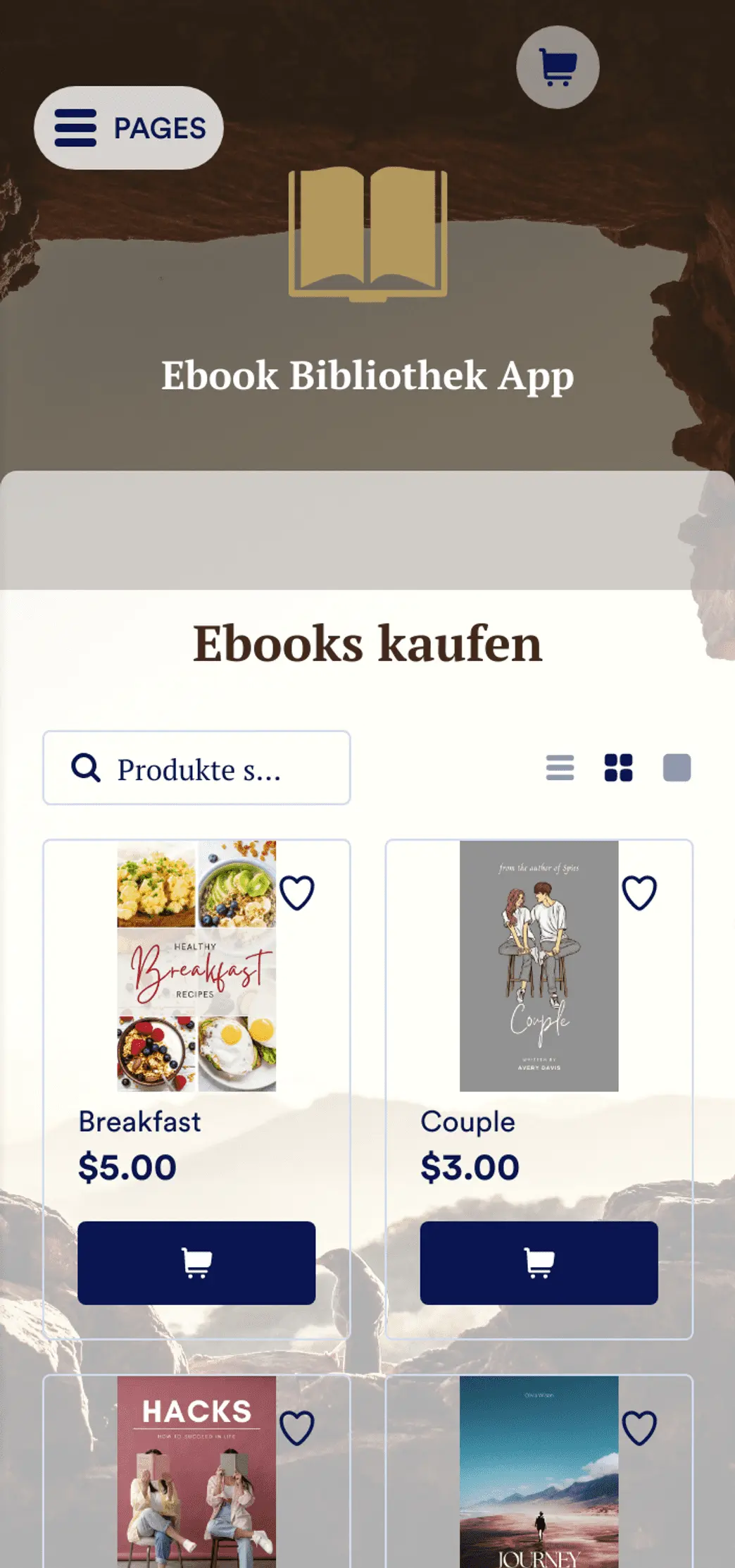 Ebook Bibliothek App