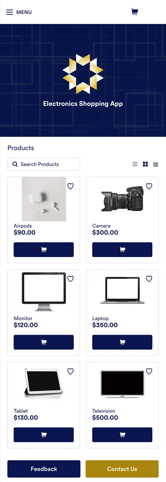 Electronics Shopping App