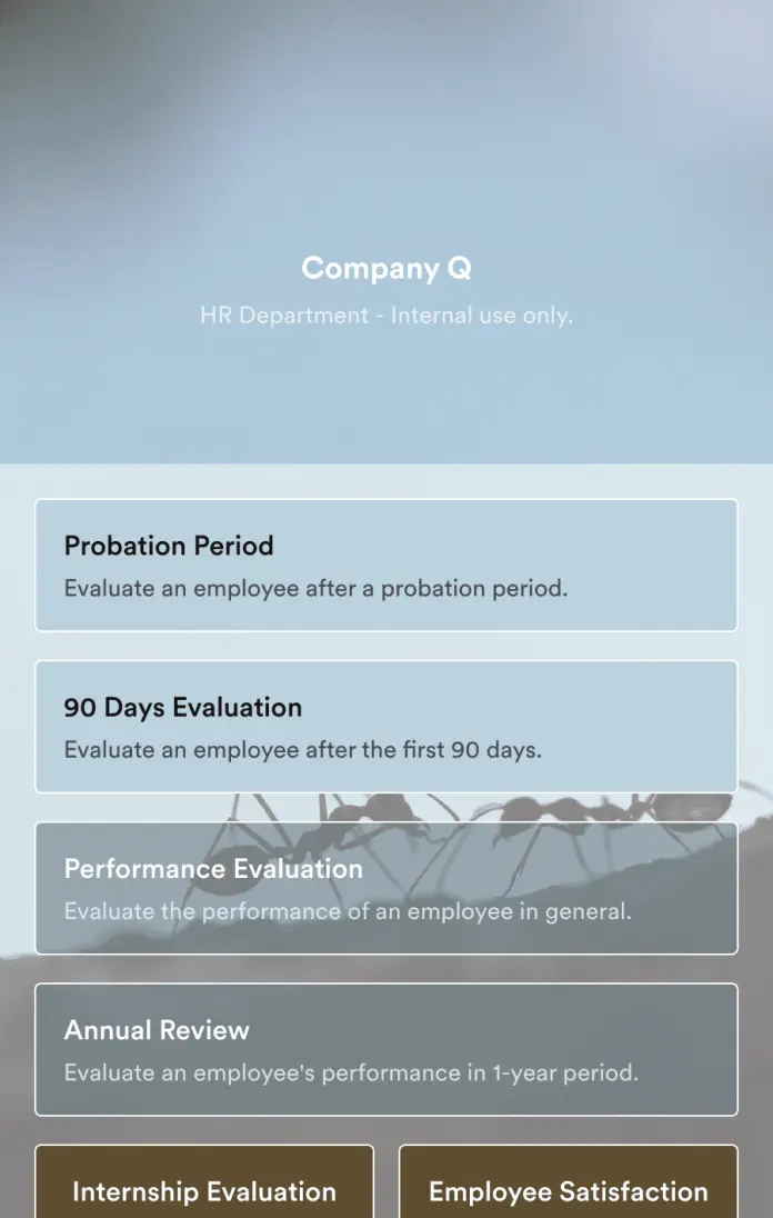 Employee Evaluation App