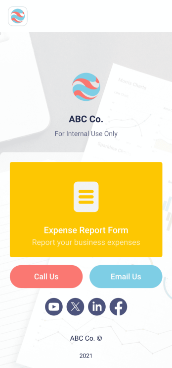 Expense Report App Template