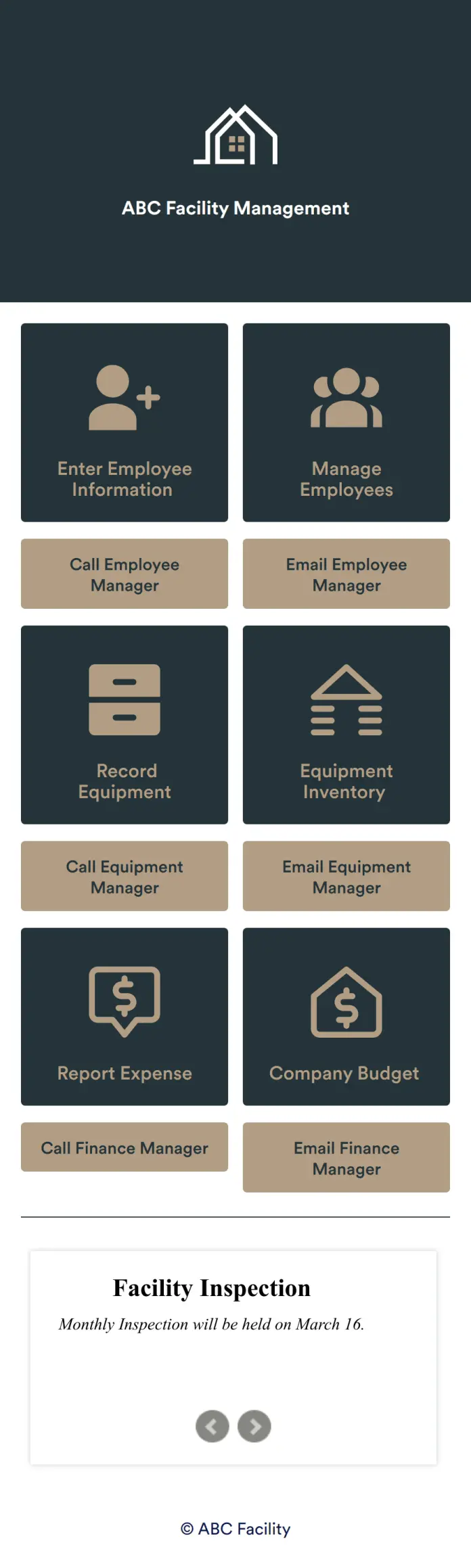 Facility Management App