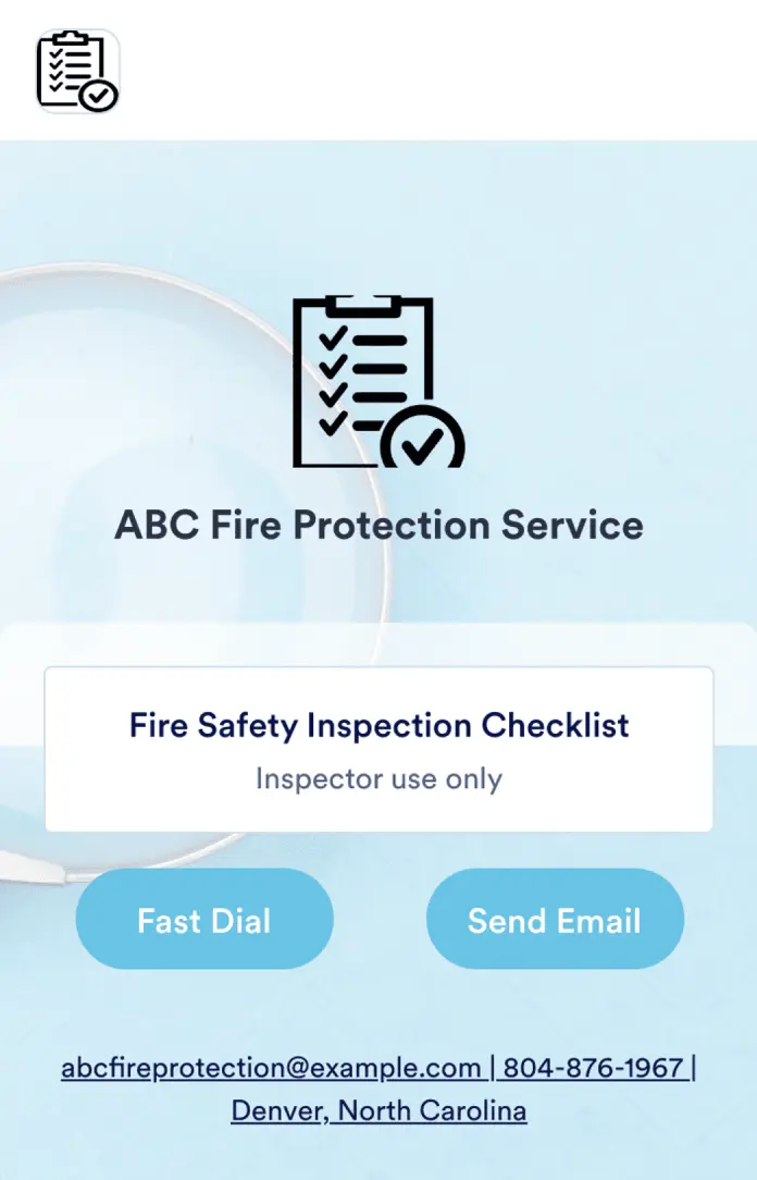 Fire Inspection App
