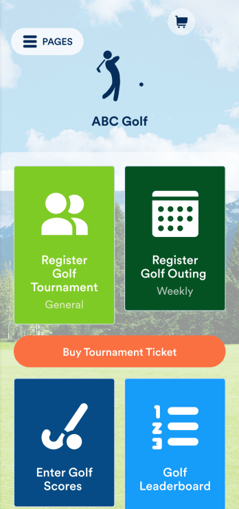 Golf Tournament App Template