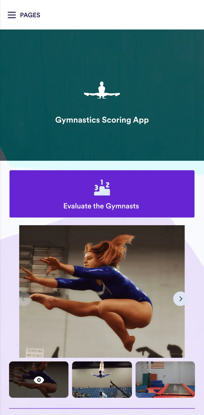 Gymnastics Scoring App