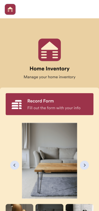Home Inventory App Template