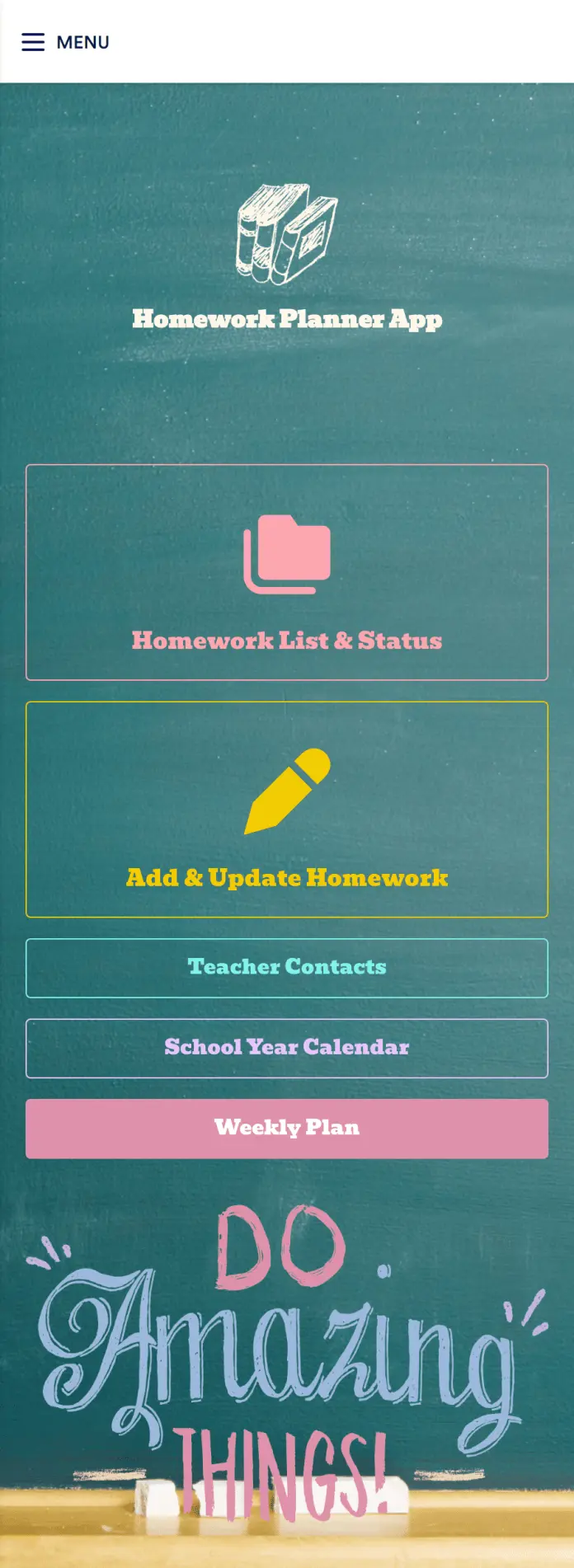 Homework Planner Software