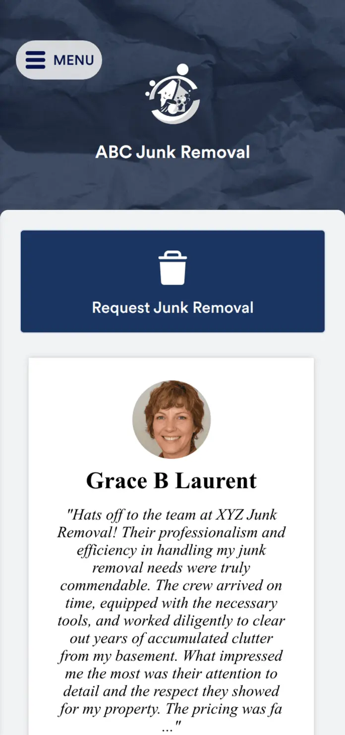 Junk Removal App