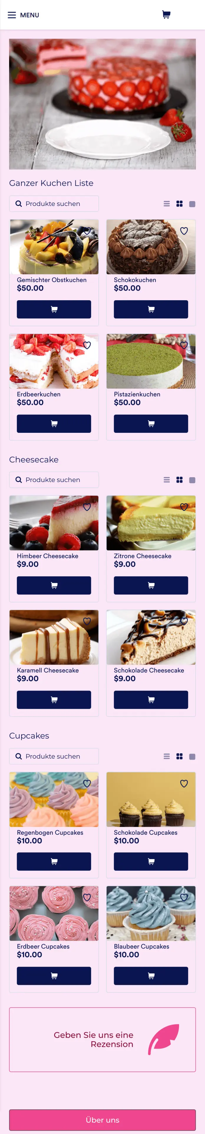 Kuchen Bestell App