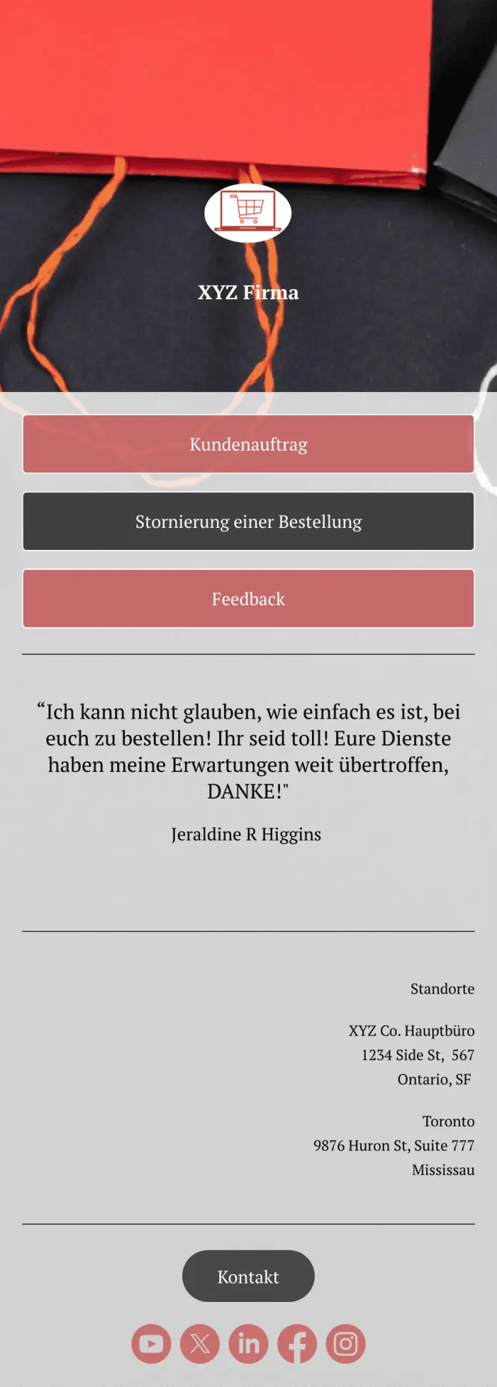 Kundenauftrag App