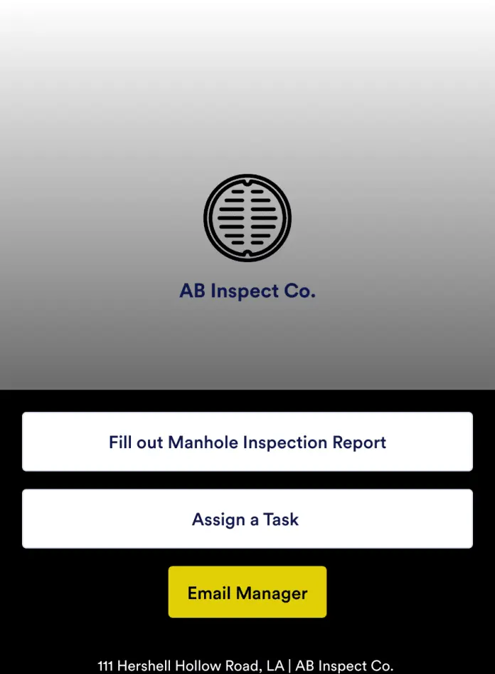 Manhole Inspection App