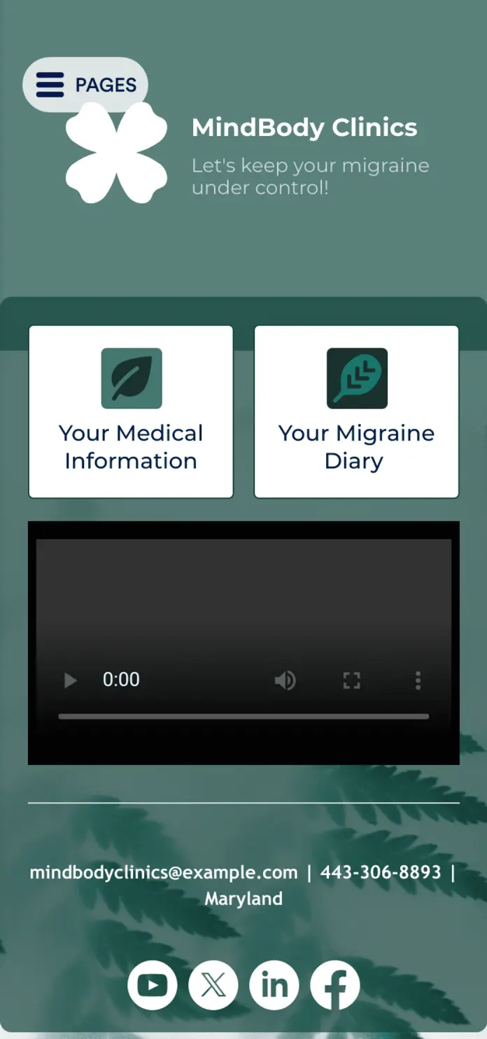 Migraine Diary App