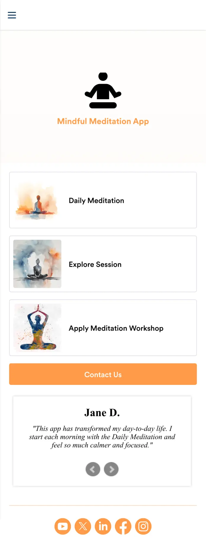 Mindful Meditation App