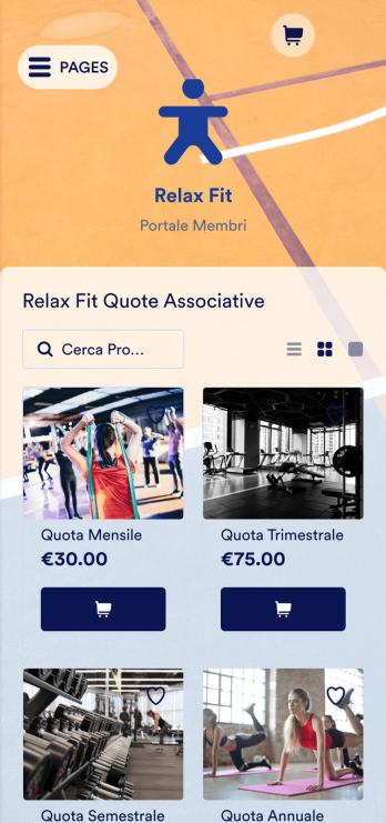 Modello di App per Fitness Template
