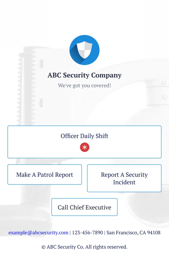 Officer Reports App