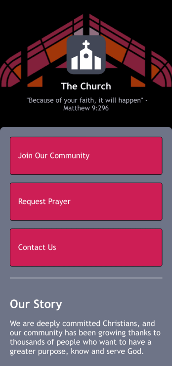 Online Church App Template