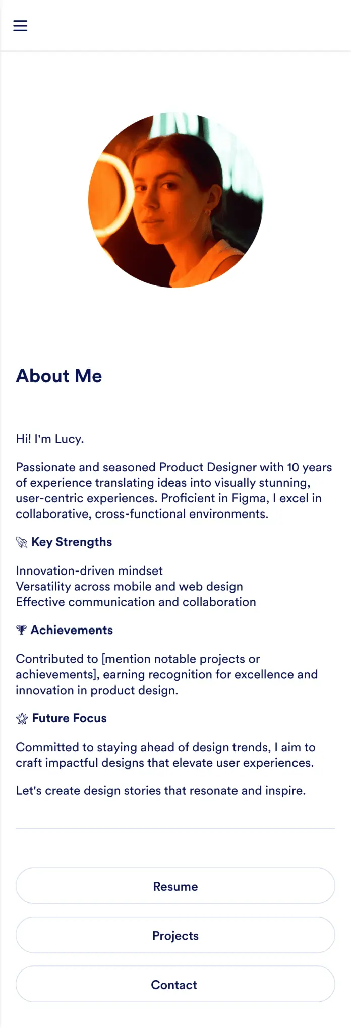 Personal Portfolio App