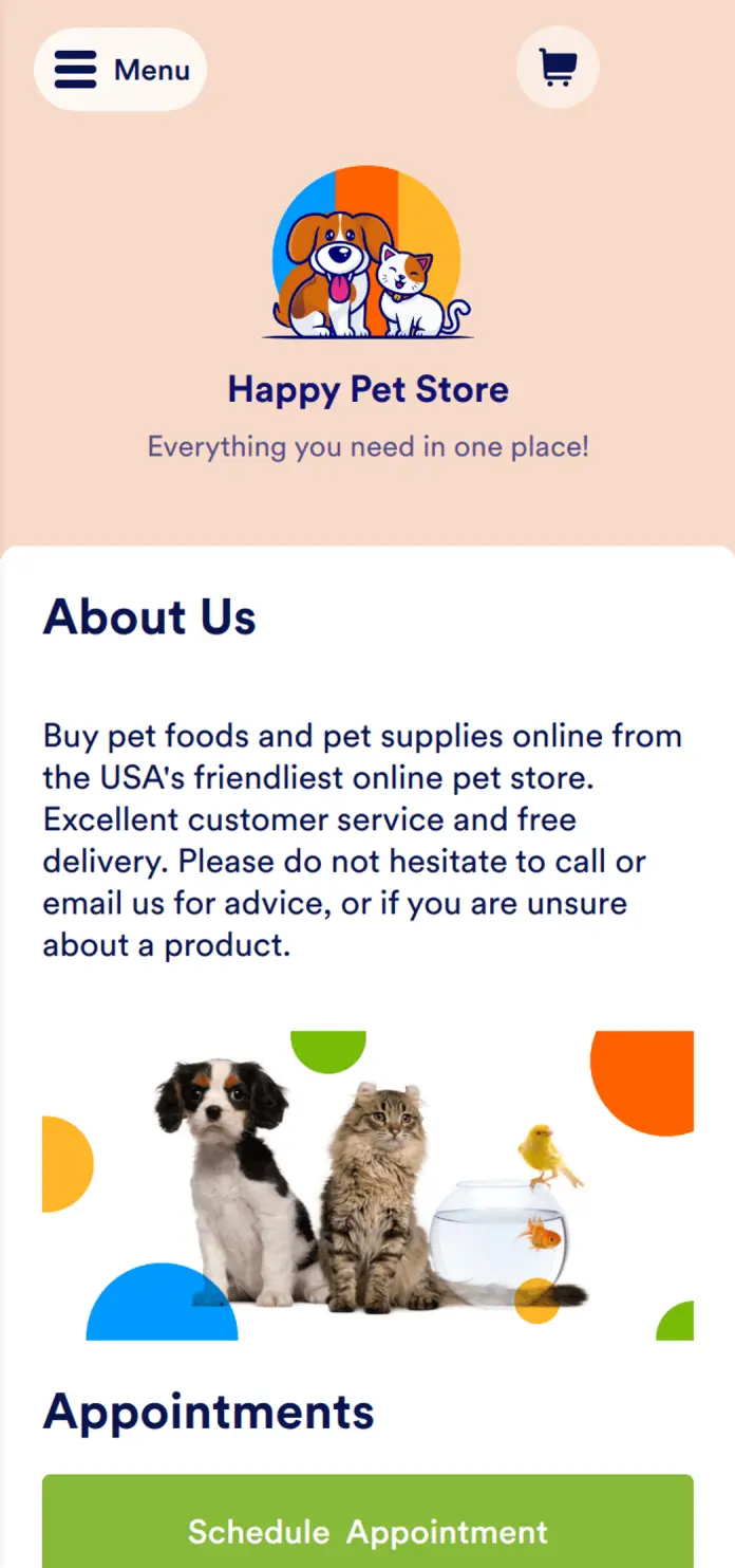 Best online pet shop best sale