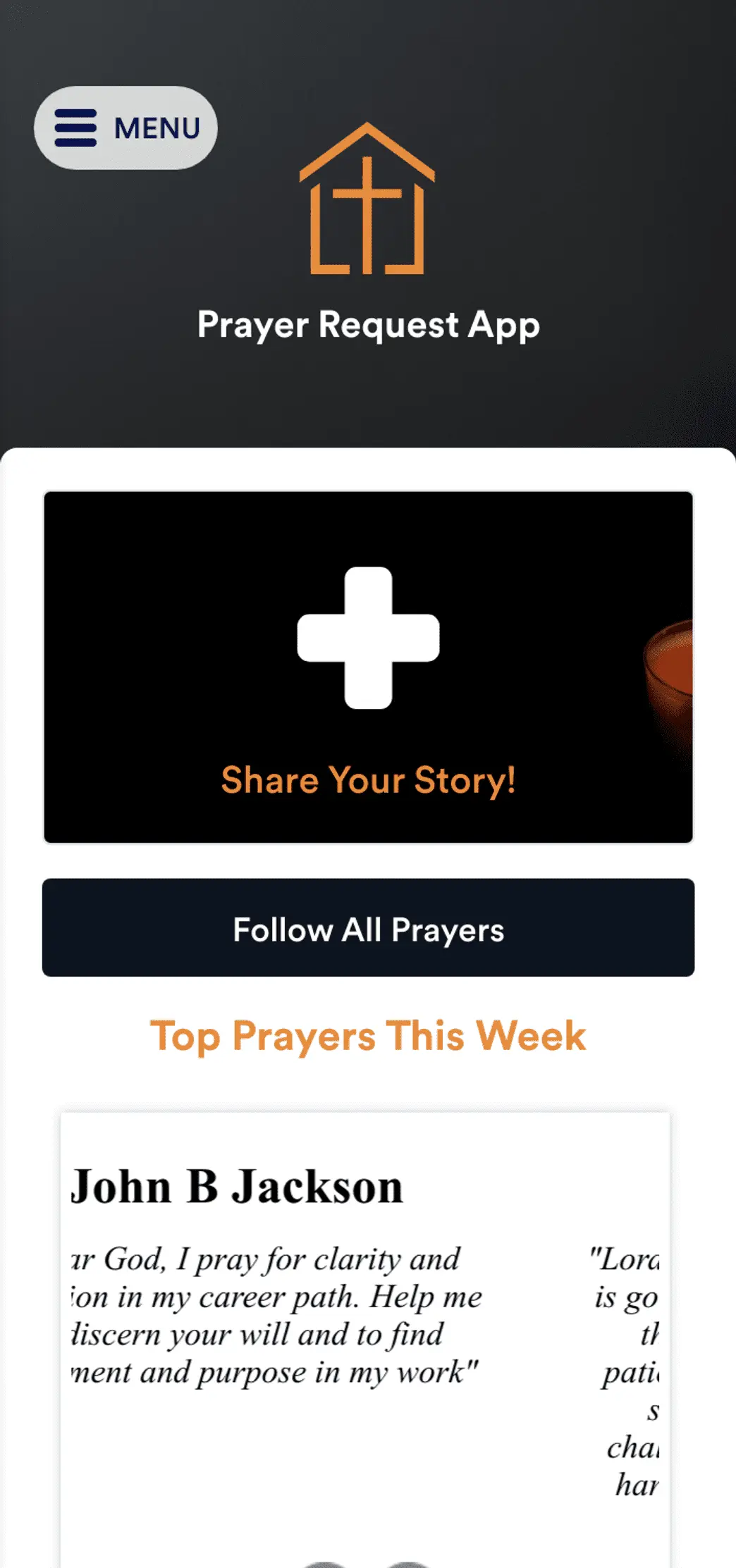Prayer Request App